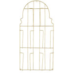 Porte carte x5 en laiton doré