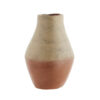 Vase en terre cuite terracotta et taupe