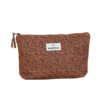 Trousse à maquillage léopard auburn